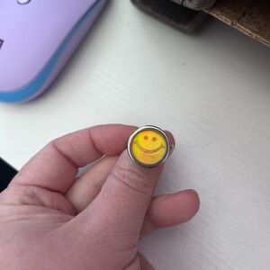 Yellow Smiley Face Ring